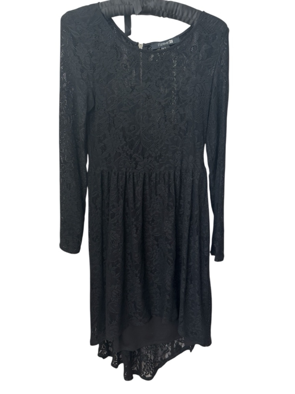 Forever 21 Black Lace Dress Women’s Size Medium Hi-lo Dress Fairy Grunge